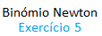 Bin�mio de Newton