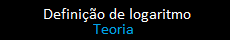 logaritmo