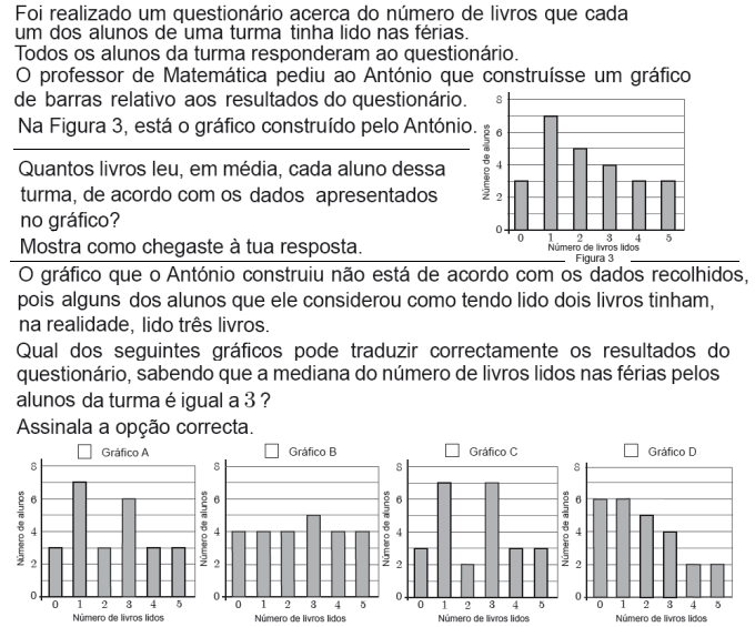 exame nacional de matem�tica 9.� ano - 2.� chamada de 2011 - estat�stica